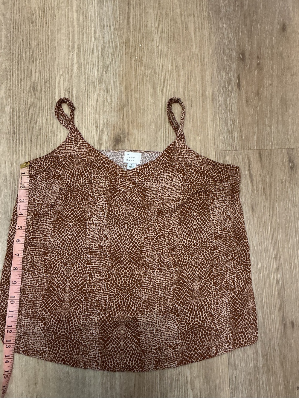 a new day Rust Brown Snake-Print Camisole